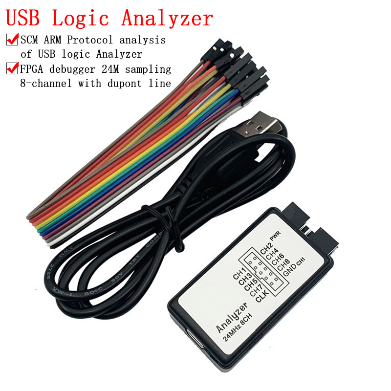 Logic Analyzer Usb - アームfpga、ロジックアナライザー、24mhz、8チャンネル、24m/秒用のUSBロジックアナライザー