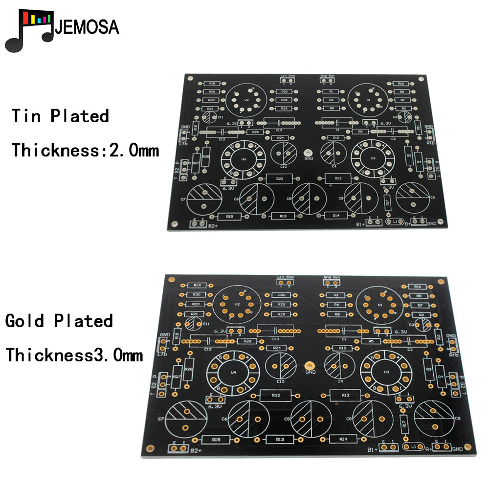 Diy Audio Electronics Kit - Diy projects-シングルエンドオーディオアンプ,185x125 fr4 pcb el34パネル,送料無料