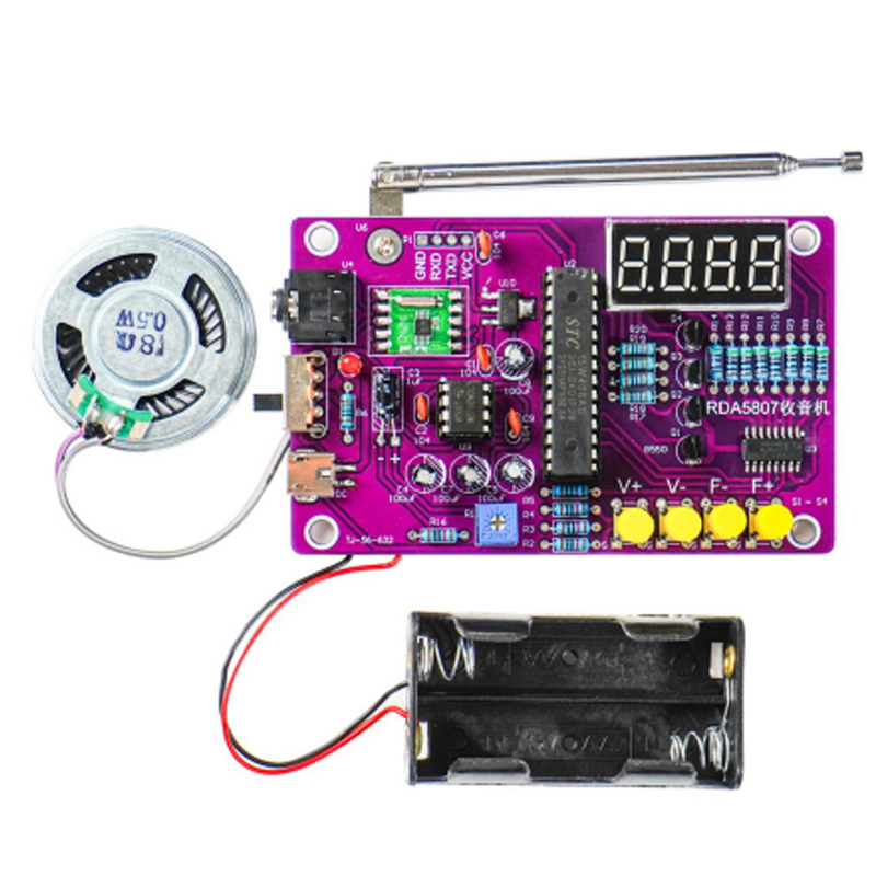 DIY FM ラジオ電子キット 87-108MHz 調整可能 - Diy Electronics Project Kit のレビューと価格