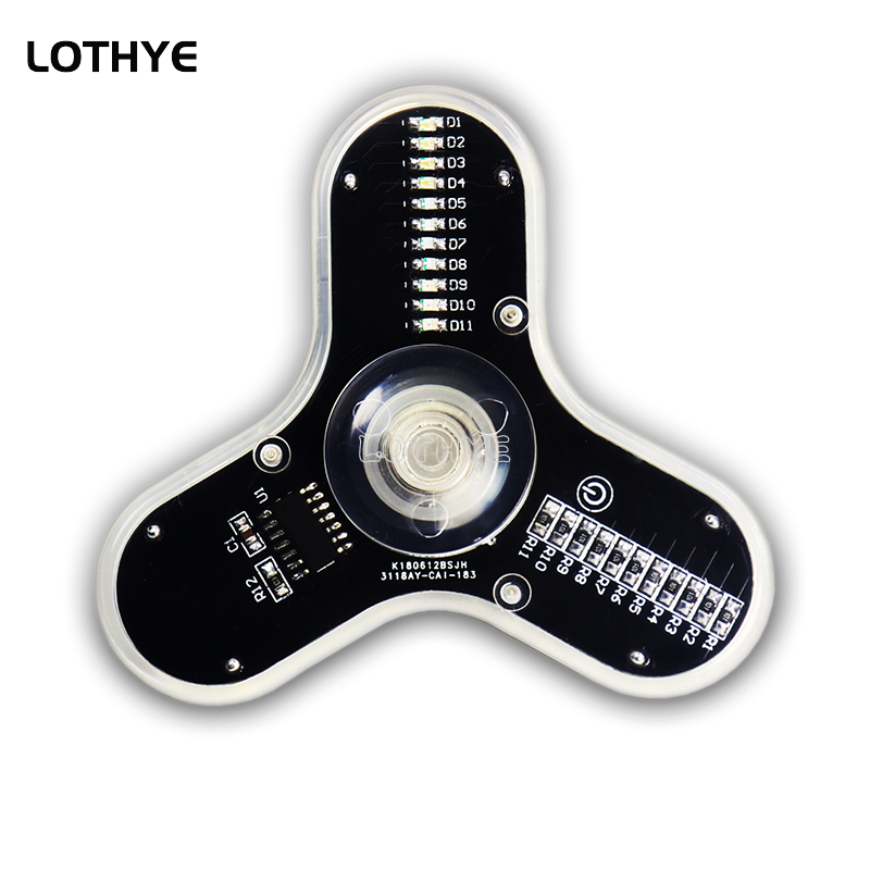 LEDフィジェットスピナーキット,ジャイロライト,日曜大工部 - Diy Electronics Project Kit のレビューと価格