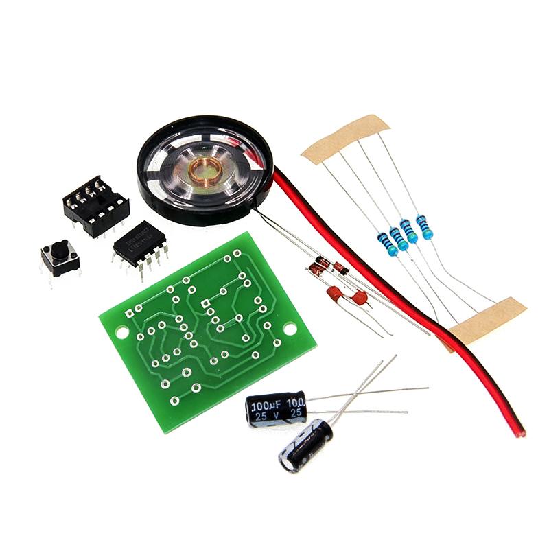 NE555 ドアベル DIY はんだ付け練習キット デュアル - Diy Electronics Project Kit のレビューと価格